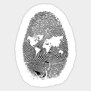 FINGERPRINT Sticker